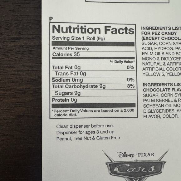 PEZ Cars Candy Dispenser Disney Pixar Lightning McQueen Collectible NEW in Box - Picture 8 of 9